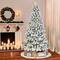 7.5ft. Unlit Flocked Virginia Pine Artificial Christmas Tree